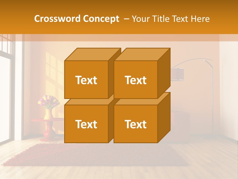Horizontal Comfort Wall PowerPoint Template