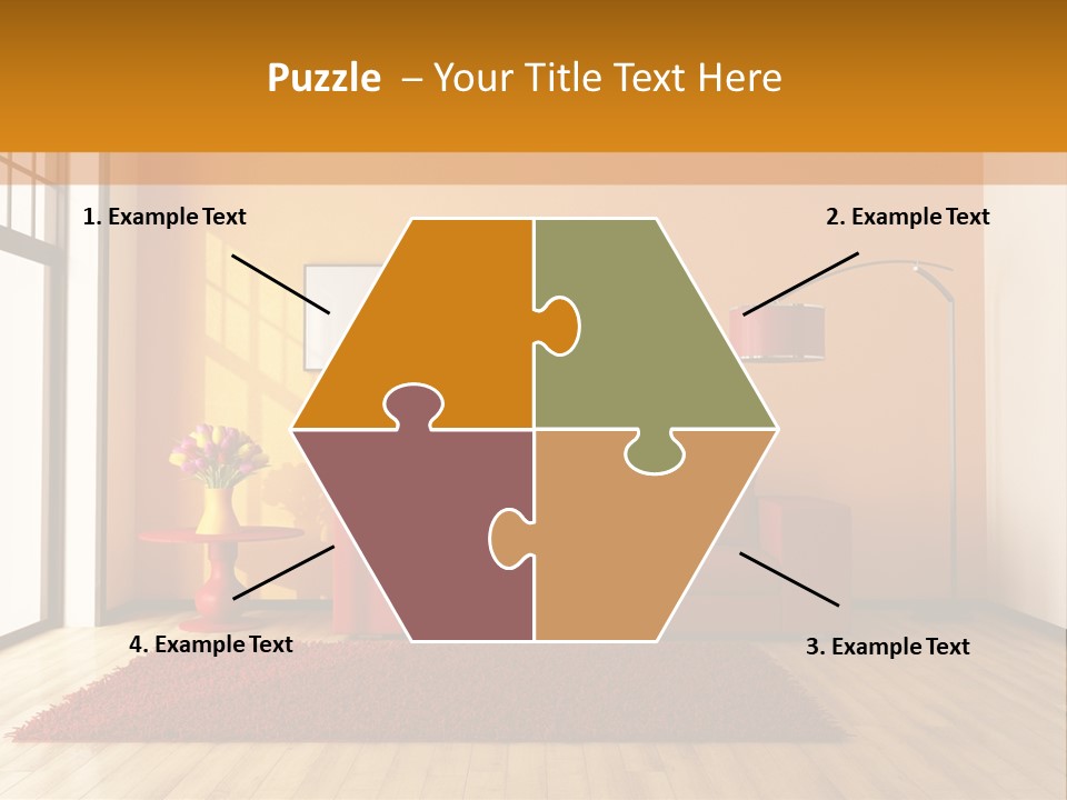 Horizontal Comfort Wall PowerPoint Template
