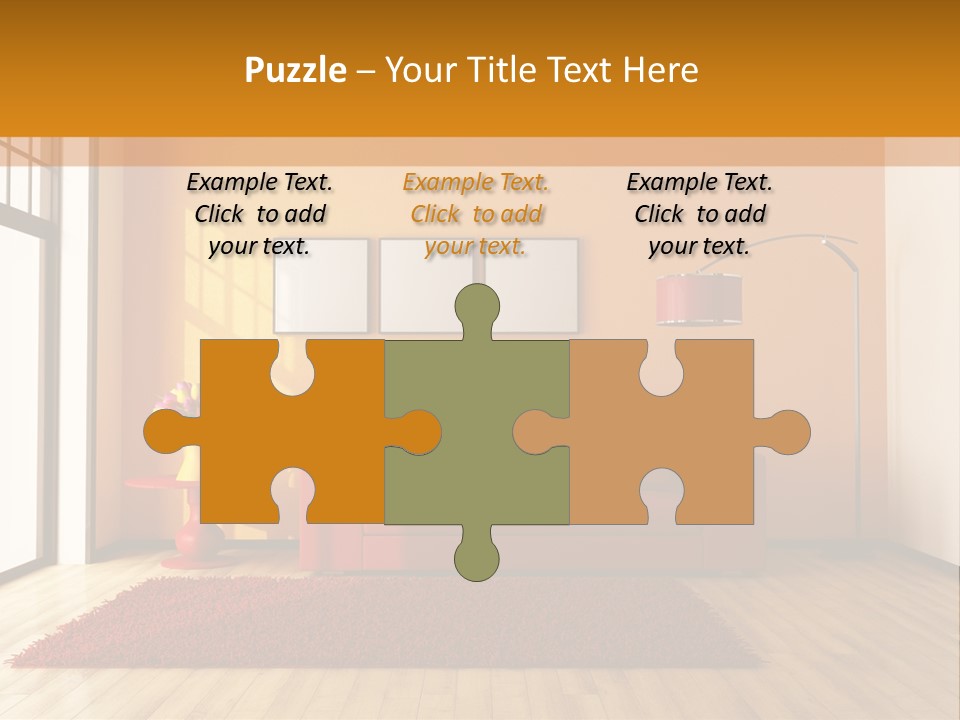 Horizontal Comfort Wall PowerPoint Template