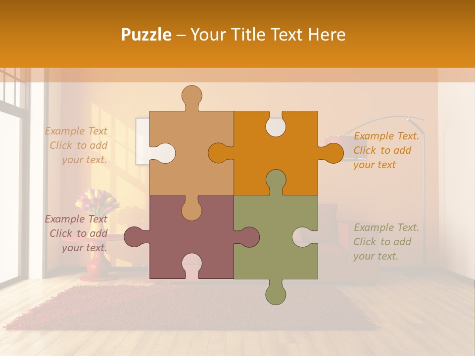 Horizontal Comfort Wall PowerPoint Template
