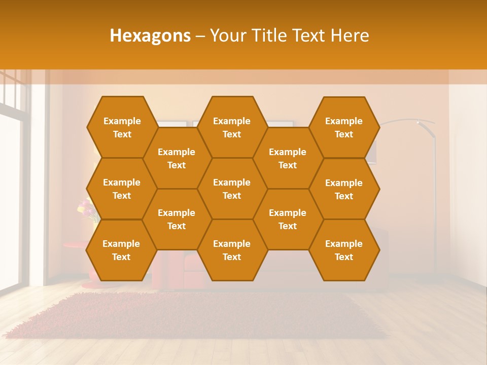 Horizontal Comfort Wall PowerPoint Template