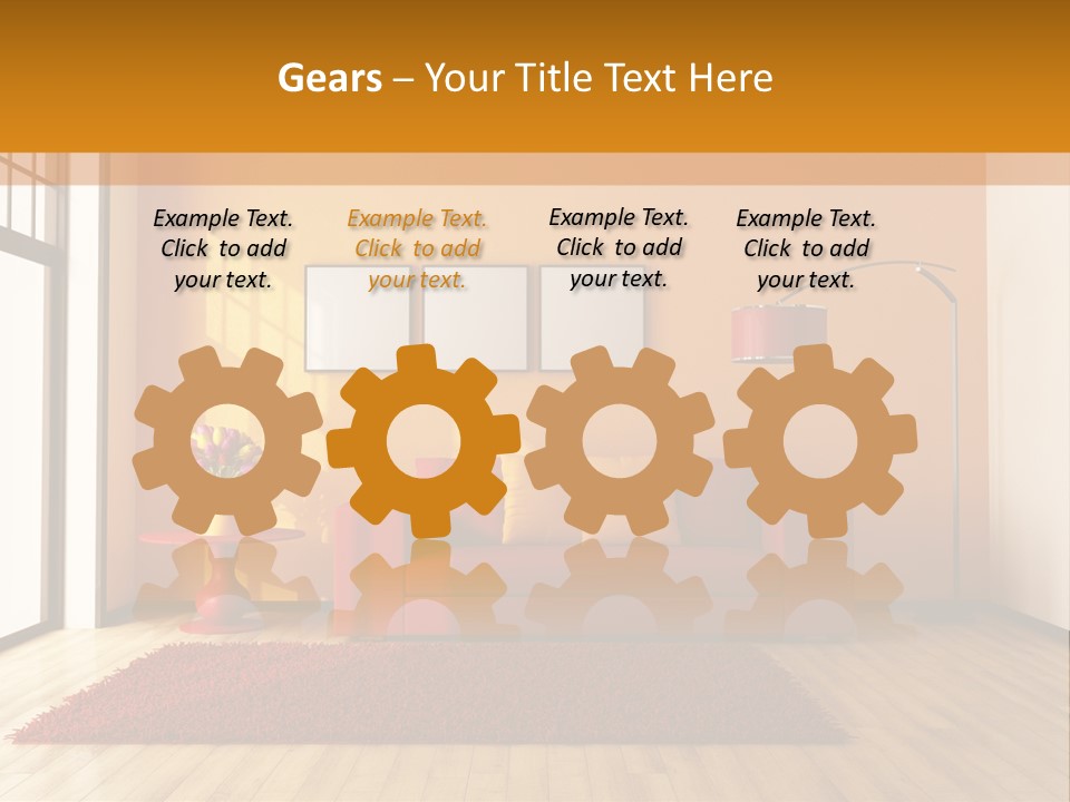 Horizontal Comfort Wall PowerPoint Template