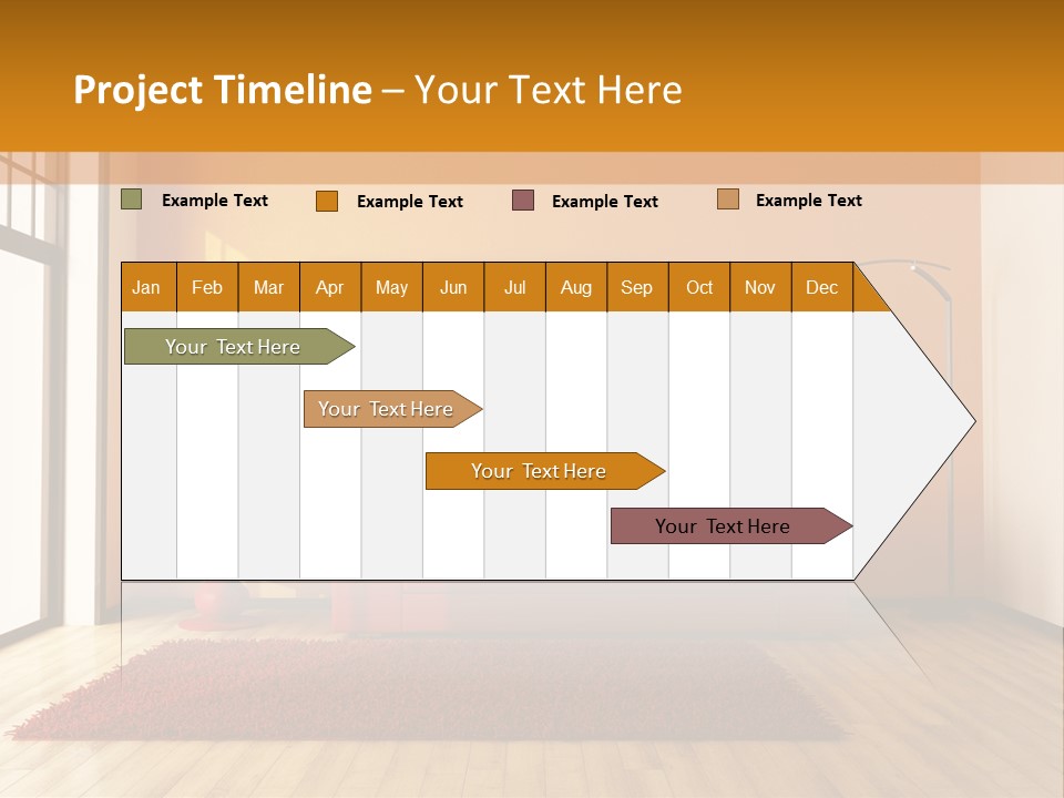 Horizontal Comfort Wall PowerPoint Template