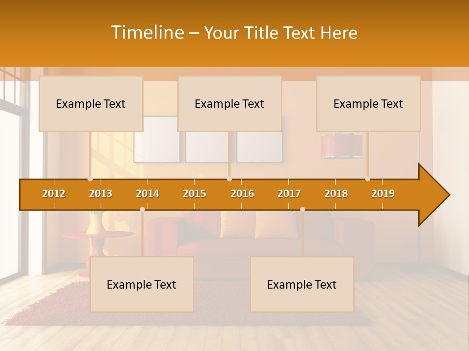 Horizontal Comfort Wall PowerPoint Template