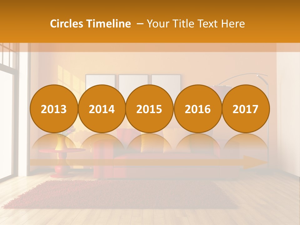 Horizontal Comfort Wall PowerPoint Template