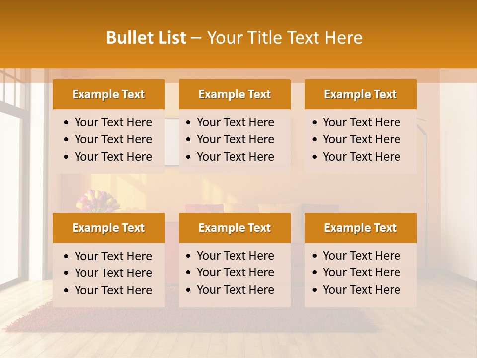 Horizontal Comfort Wall PowerPoint Template