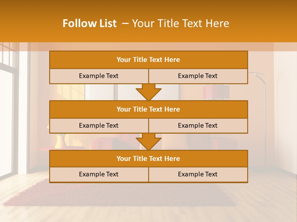 Horizontal Comfort Wall PowerPoint Template