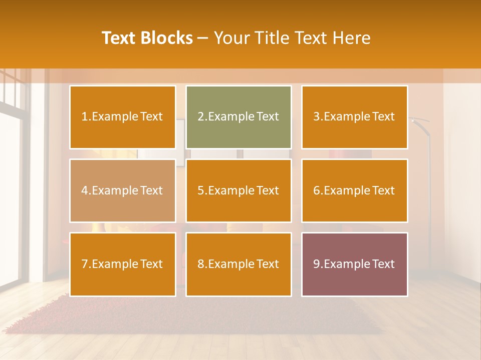 Horizontal Comfort Wall PowerPoint Template