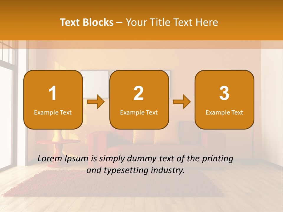Horizontal Comfort Wall PowerPoint Template