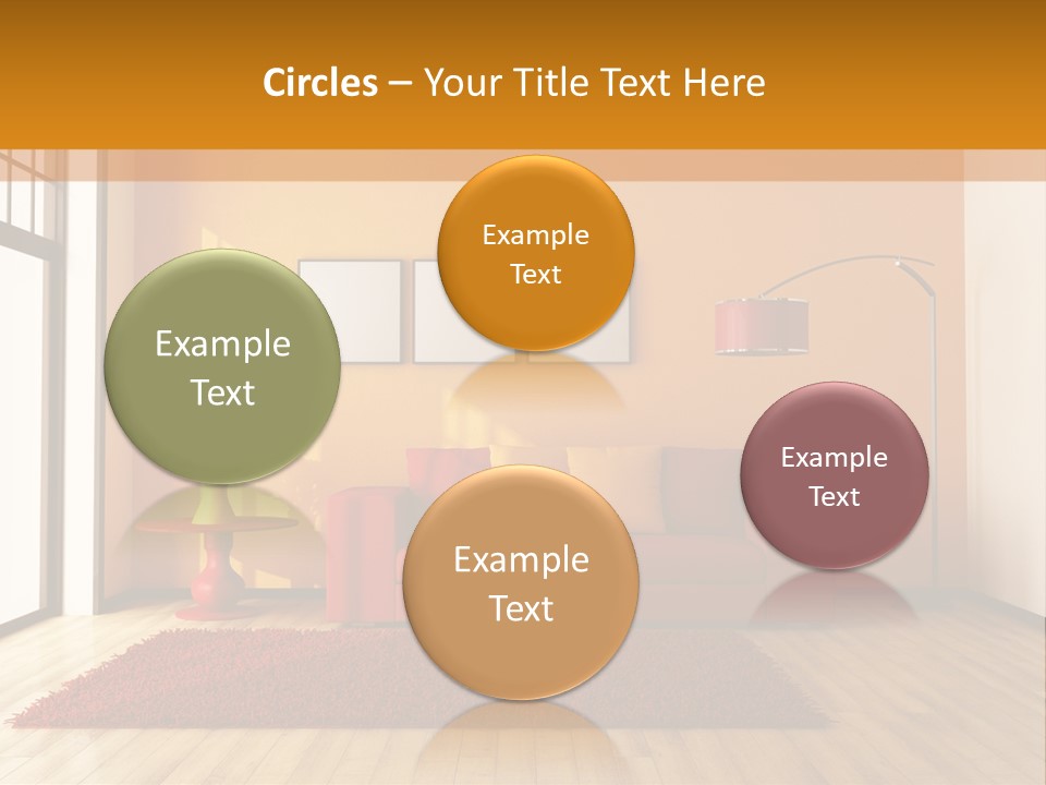 Horizontal Comfort Wall PowerPoint Template