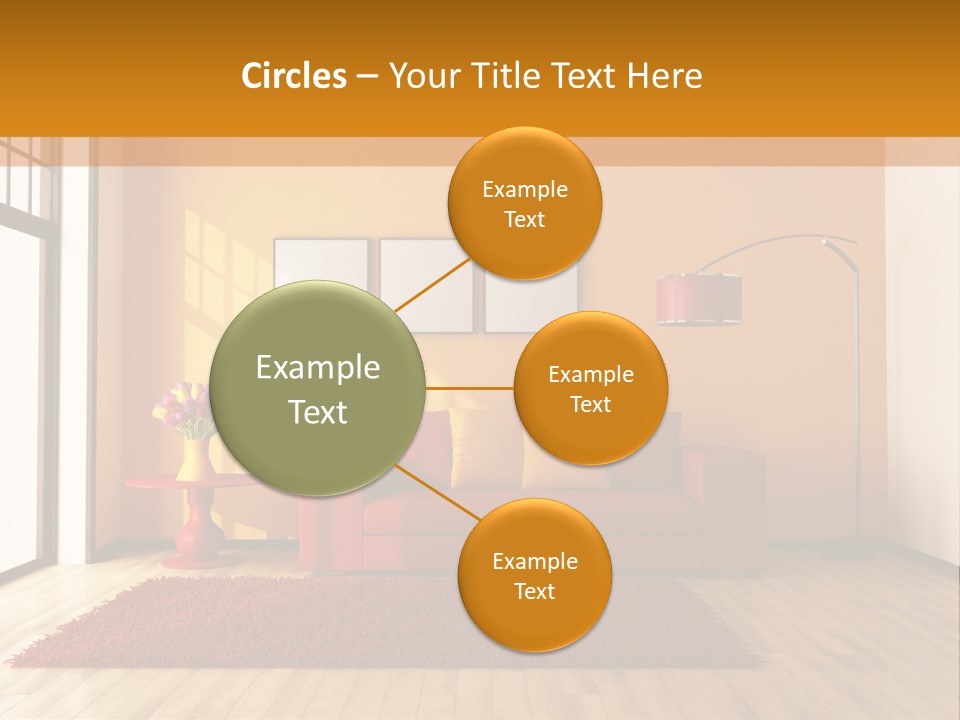 Horizontal Comfort Wall PowerPoint Template