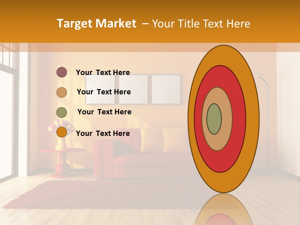 Horizontal Comfort Wall PowerPoint Template