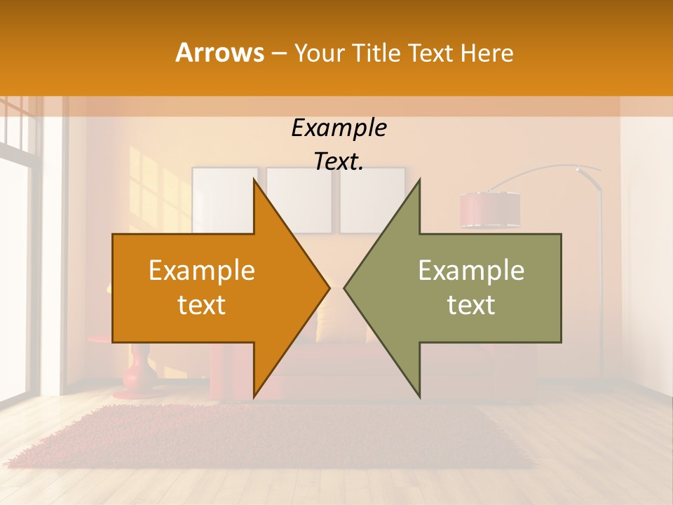 Horizontal Comfort Wall PowerPoint Template