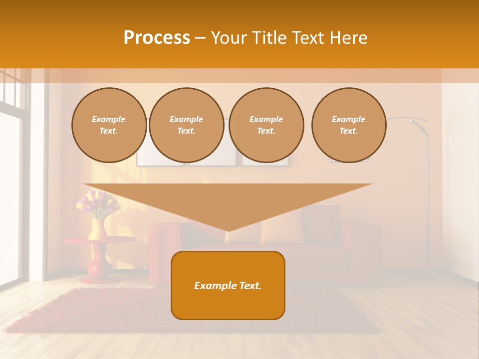 Horizontal Comfort Wall PowerPoint Template