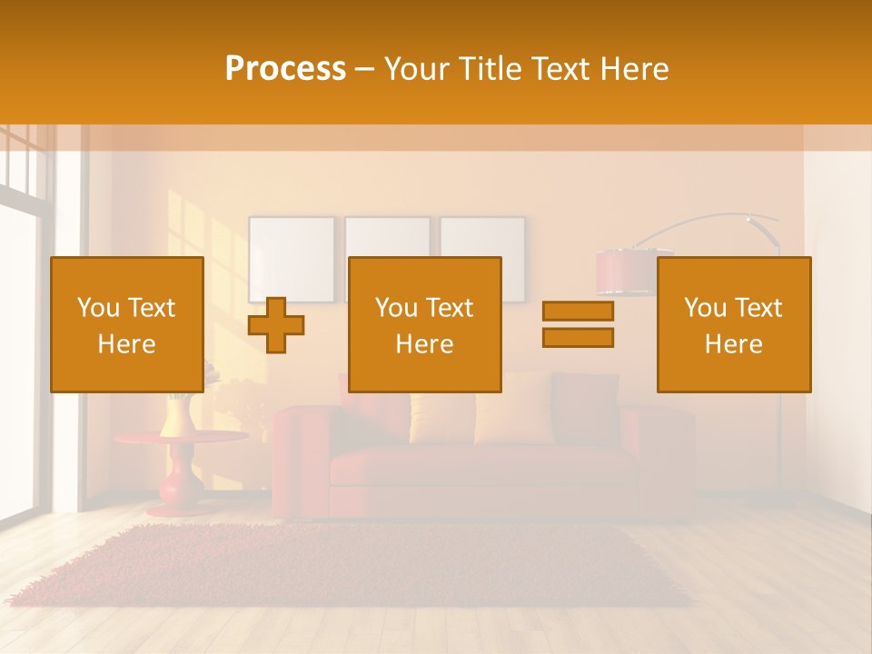 Horizontal Comfort Wall PowerPoint Template
