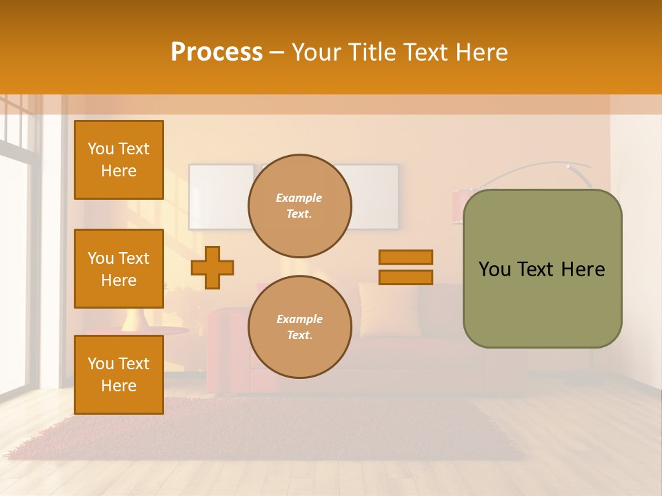 Horizontal Comfort Wall PowerPoint Template