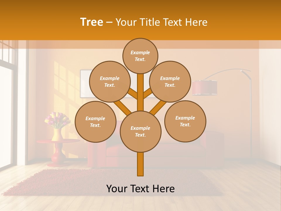 Horizontal Comfort Wall PowerPoint Template