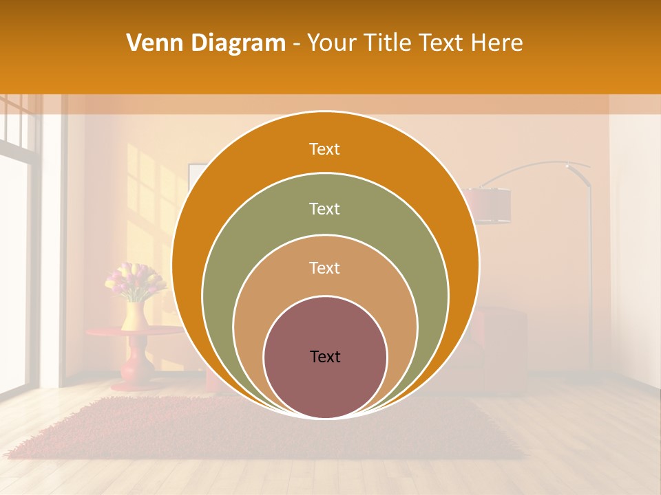Horizontal Comfort Wall PowerPoint Template