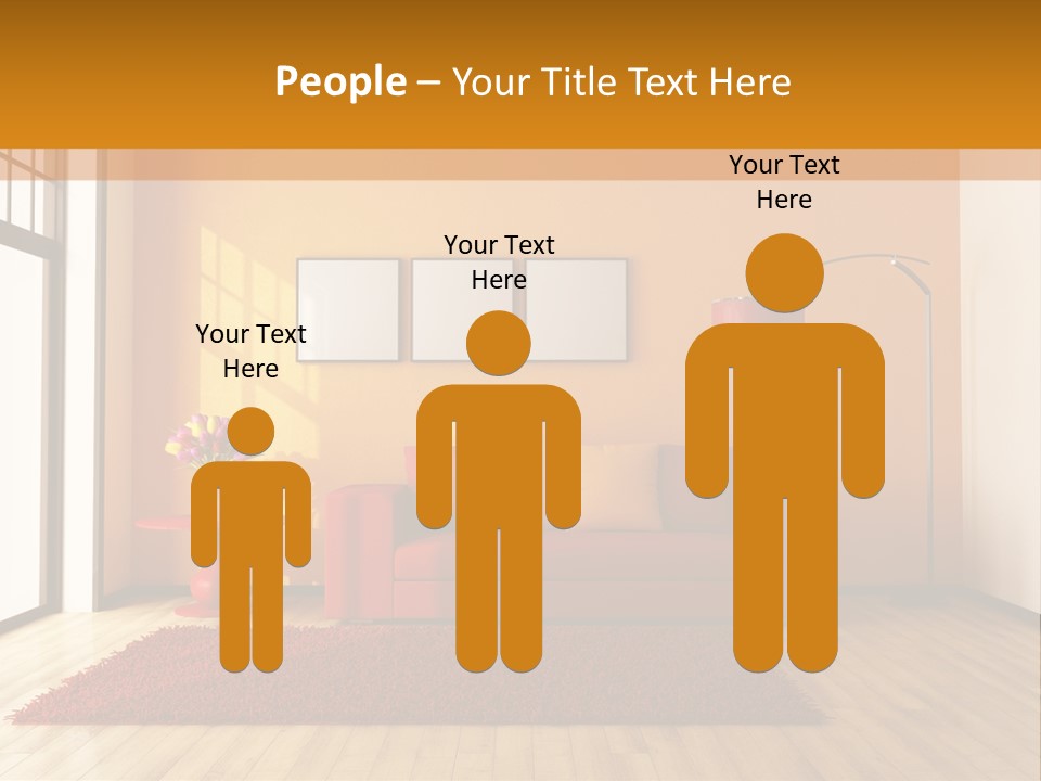 Horizontal Comfort Wall PowerPoint Template