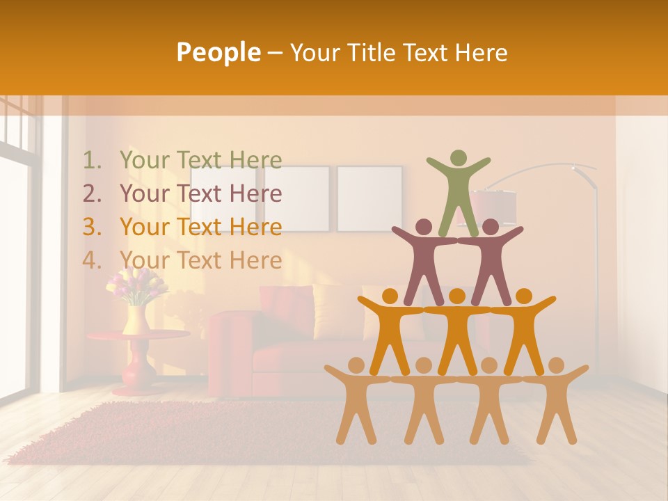 Horizontal Comfort Wall PowerPoint Template