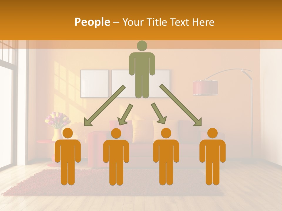 Horizontal Comfort Wall PowerPoint Template