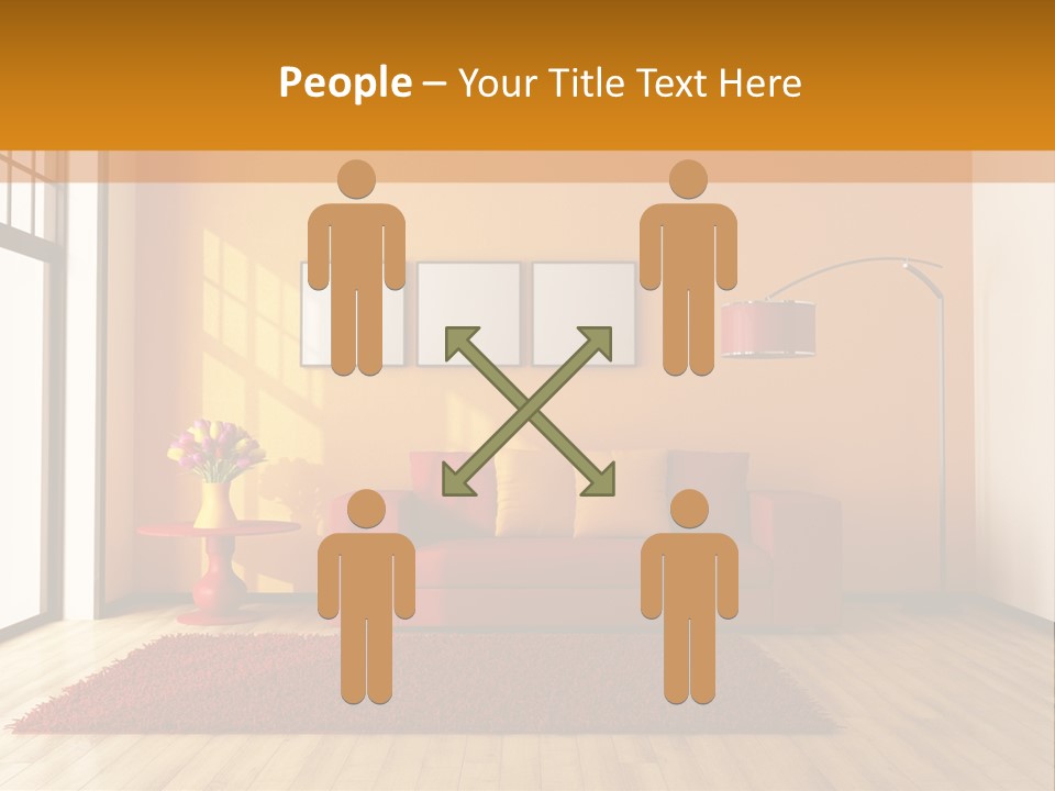 Horizontal Comfort Wall PowerPoint Template