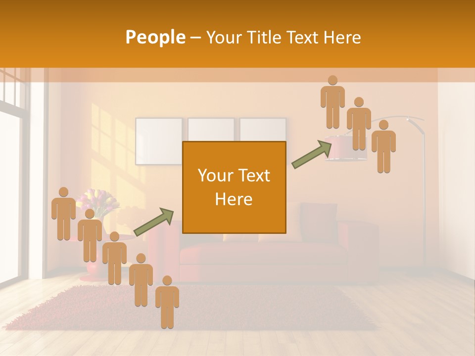 Horizontal Comfort Wall PowerPoint Template