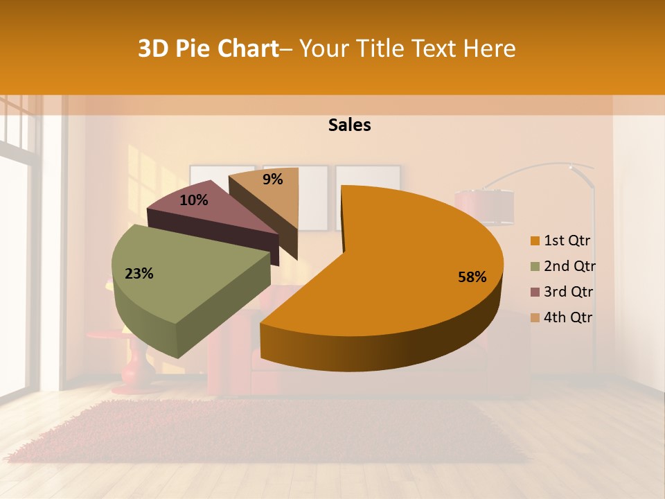 Horizontal Comfort Wall PowerPoint Template