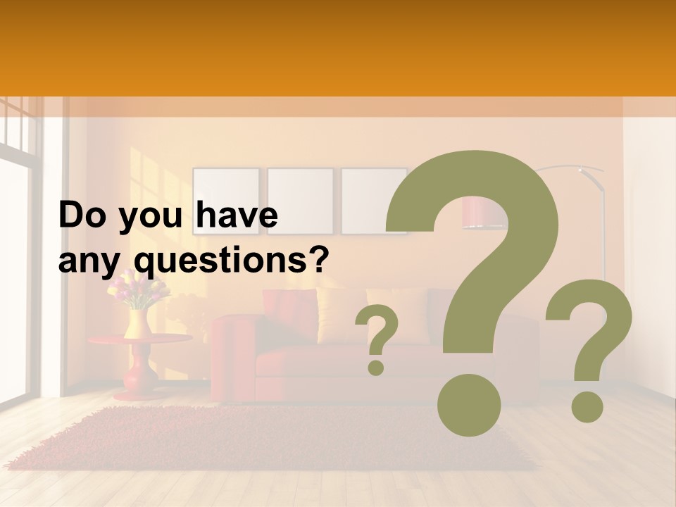 Horizontal Comfort Wall PowerPoint Template