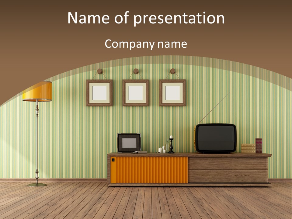 Technology Blank Antique PowerPoint Template