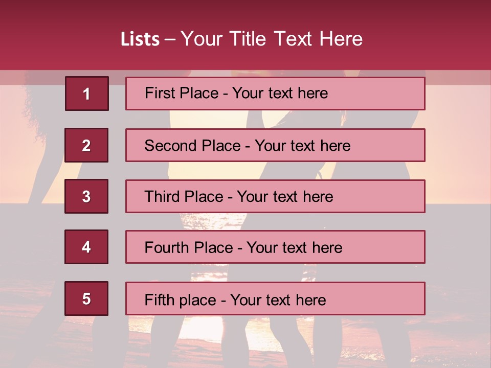 Ocean Leisure Four PowerPoint Template