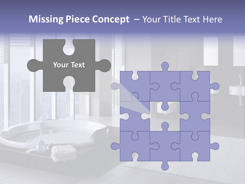 Lounge Tub Room PowerPoint Template