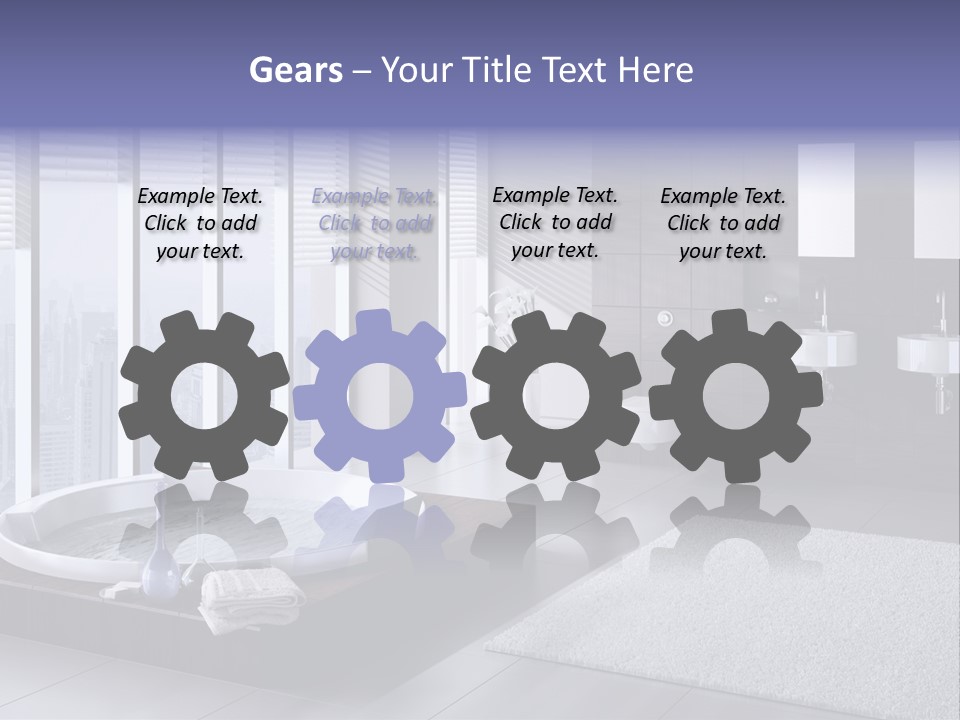 Lounge Tub Room PowerPoint Template