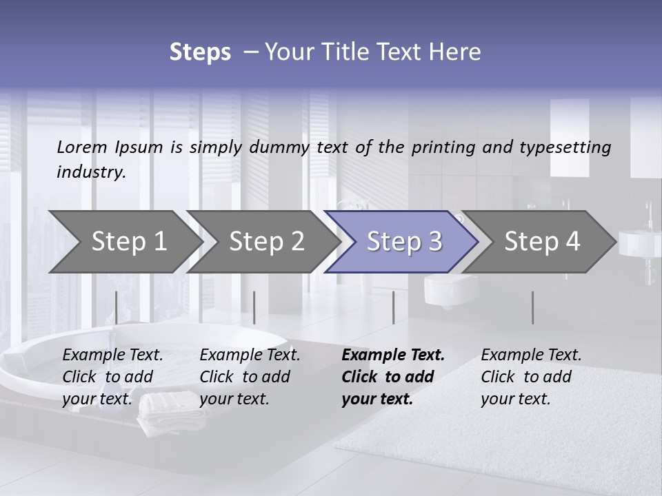 Lounge Tub Room PowerPoint Template
