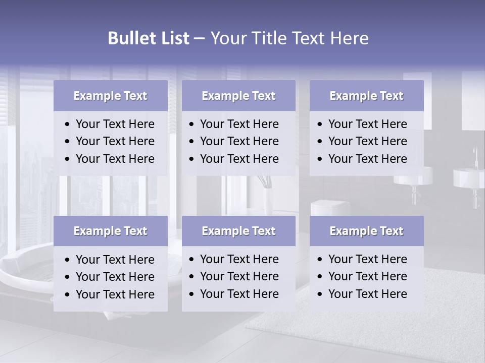 Lounge Tub Room PowerPoint Template