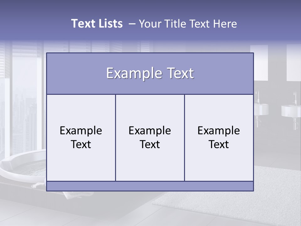 Lounge Tub Room PowerPoint Template