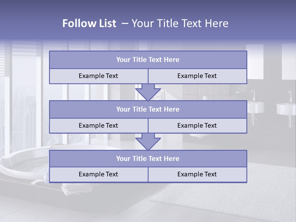 Lounge Tub Room PowerPoint Template