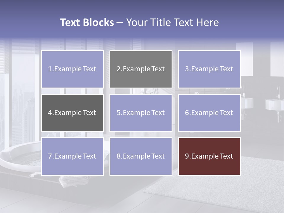 Lounge Tub Room PowerPoint Template
