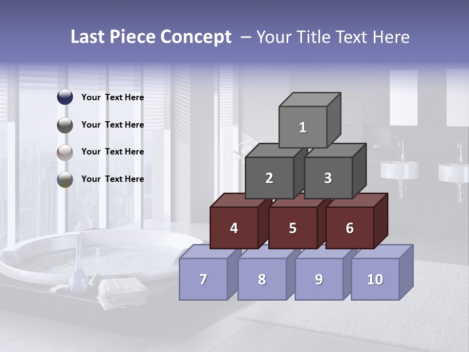 Lounge Tub Room PowerPoint Template