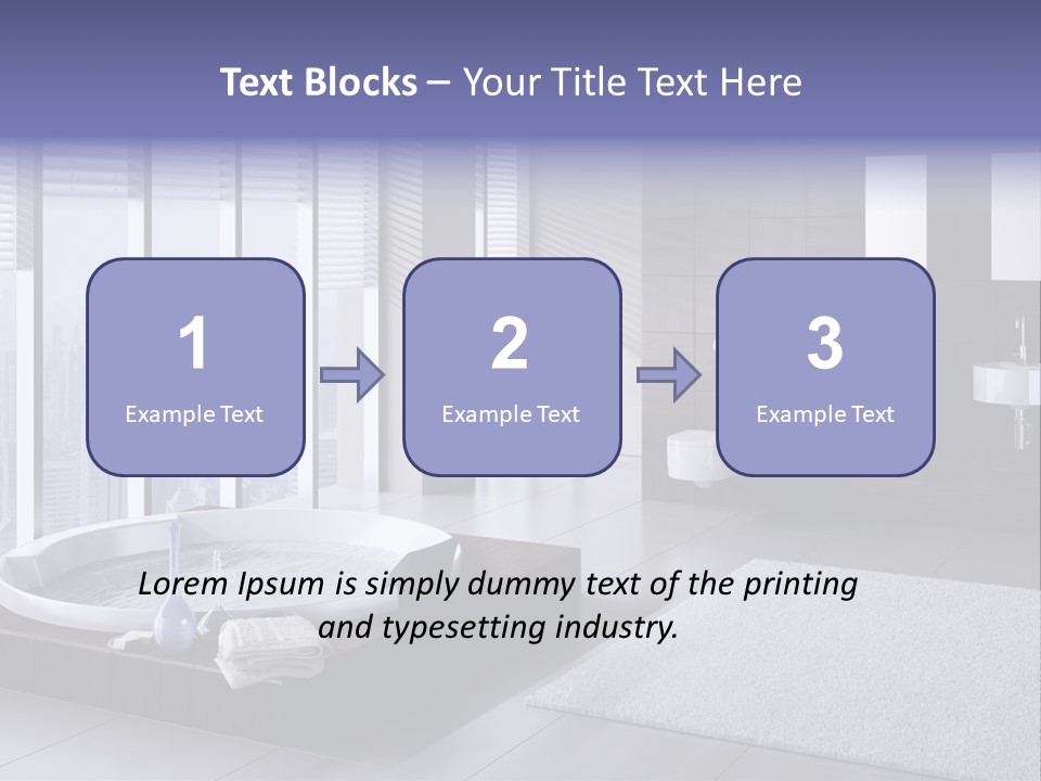 Lounge Tub Room PowerPoint Template