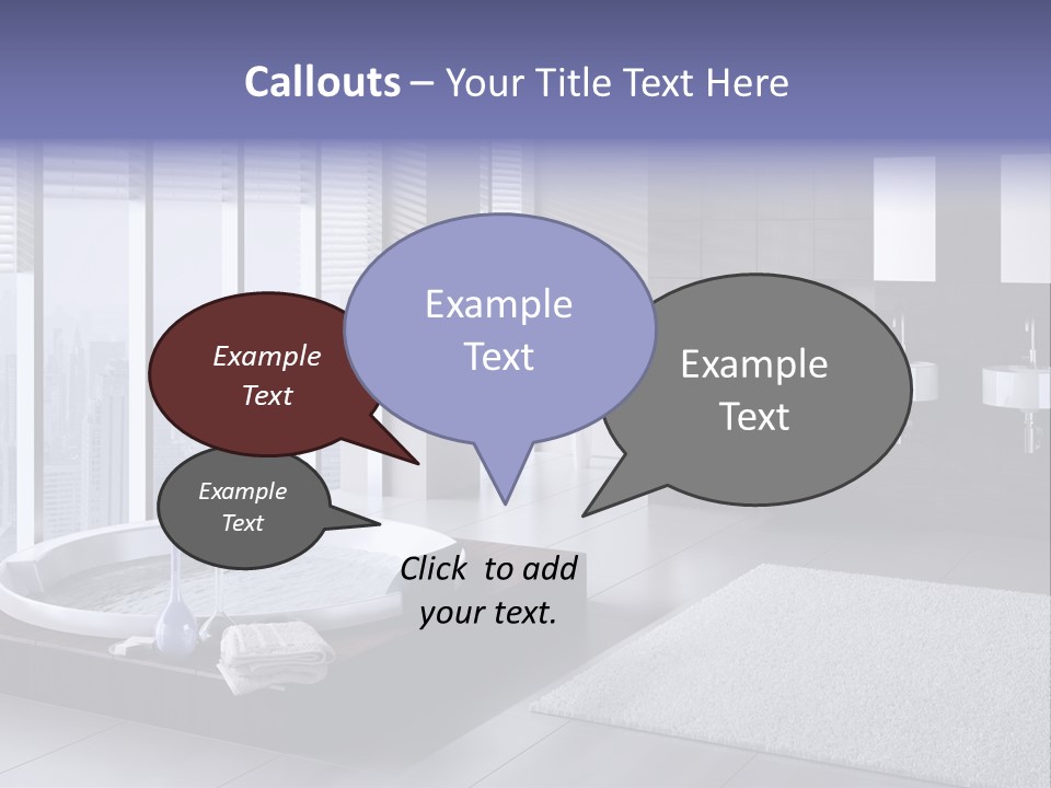 Lounge Tub Room PowerPoint Template