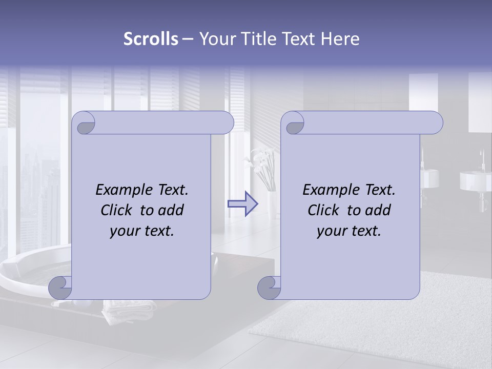 Lounge Tub Room PowerPoint Template
