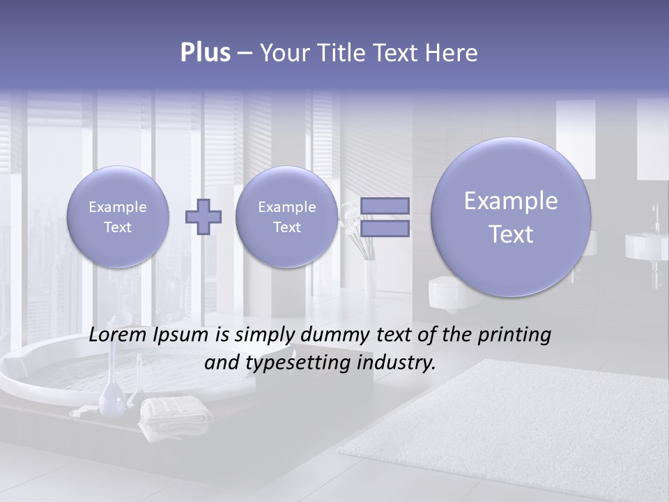 Lounge Tub Room PowerPoint Template