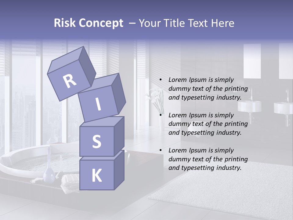 Lounge Tub Room PowerPoint Template
