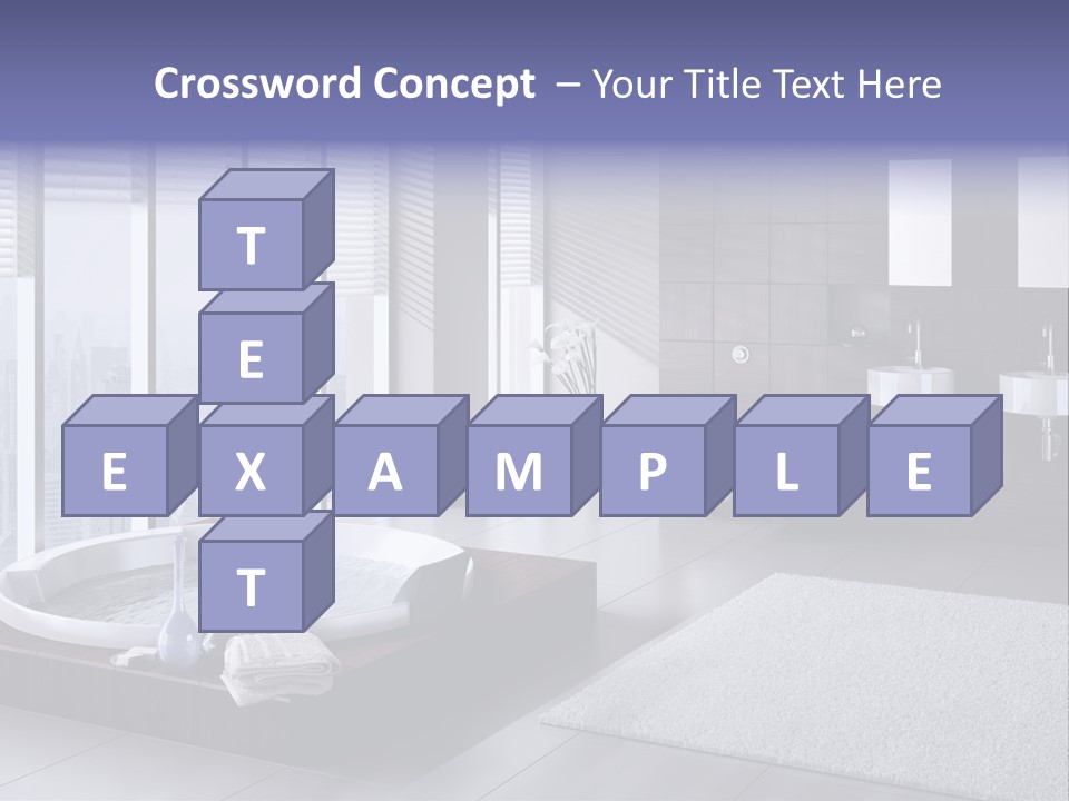 Lounge Tub Room PowerPoint Template