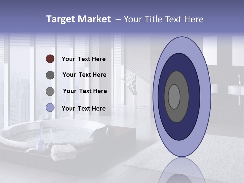 Lounge Tub Room PowerPoint Template