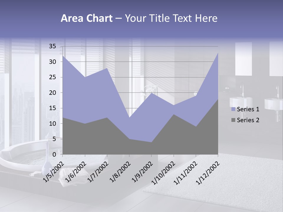 Lounge Tub Room PowerPoint Template