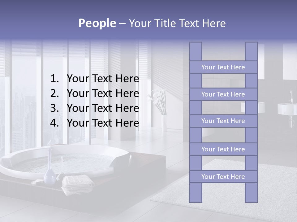 Lounge Tub Room PowerPoint Template