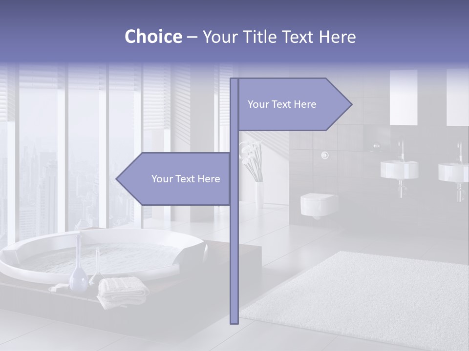 Lounge Tub Room PowerPoint Template
