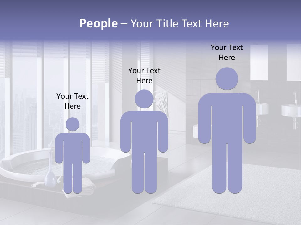 Lounge Tub Room PowerPoint Template
